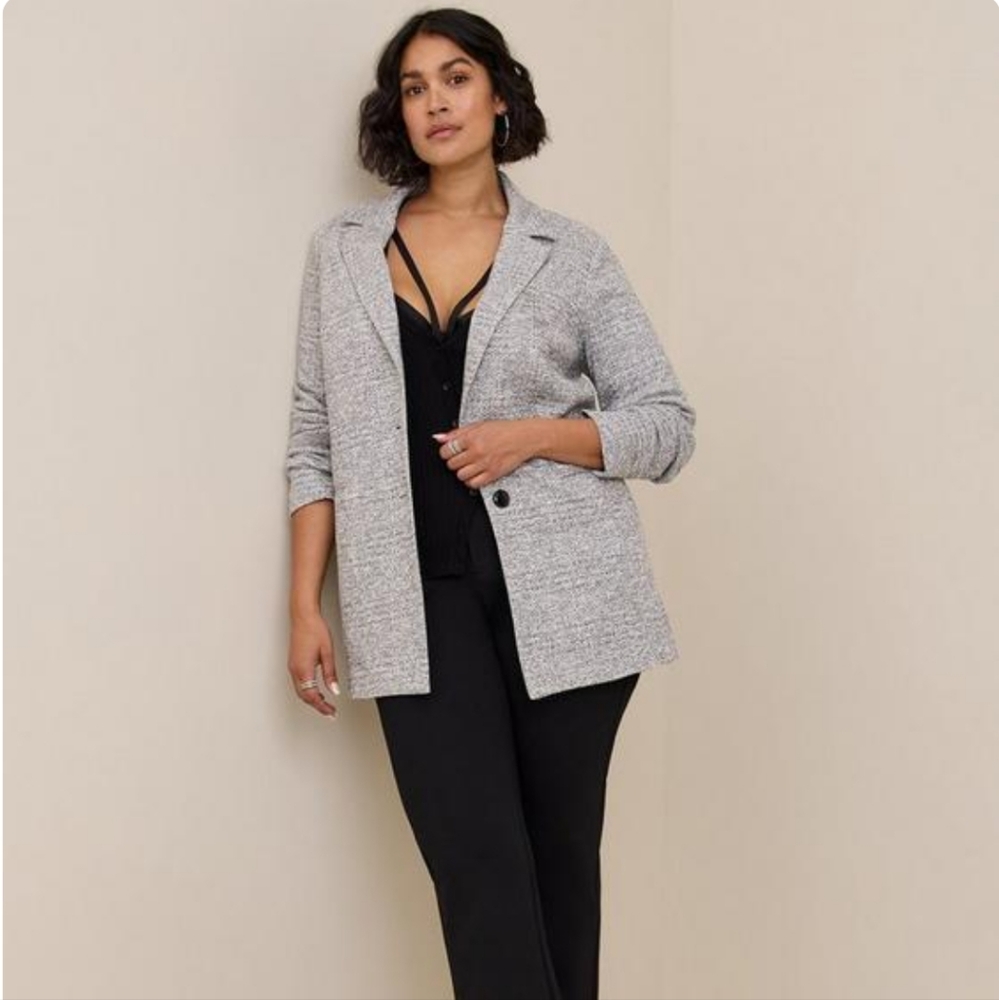 Torrid Studio Double Knit Boyfriend Blazer size 3X